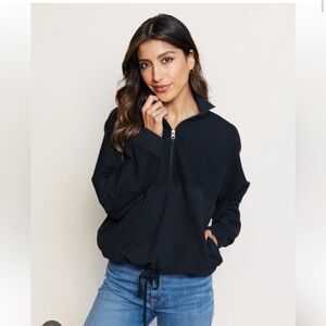 Able Doris ruched sweatshirt size xl nwt